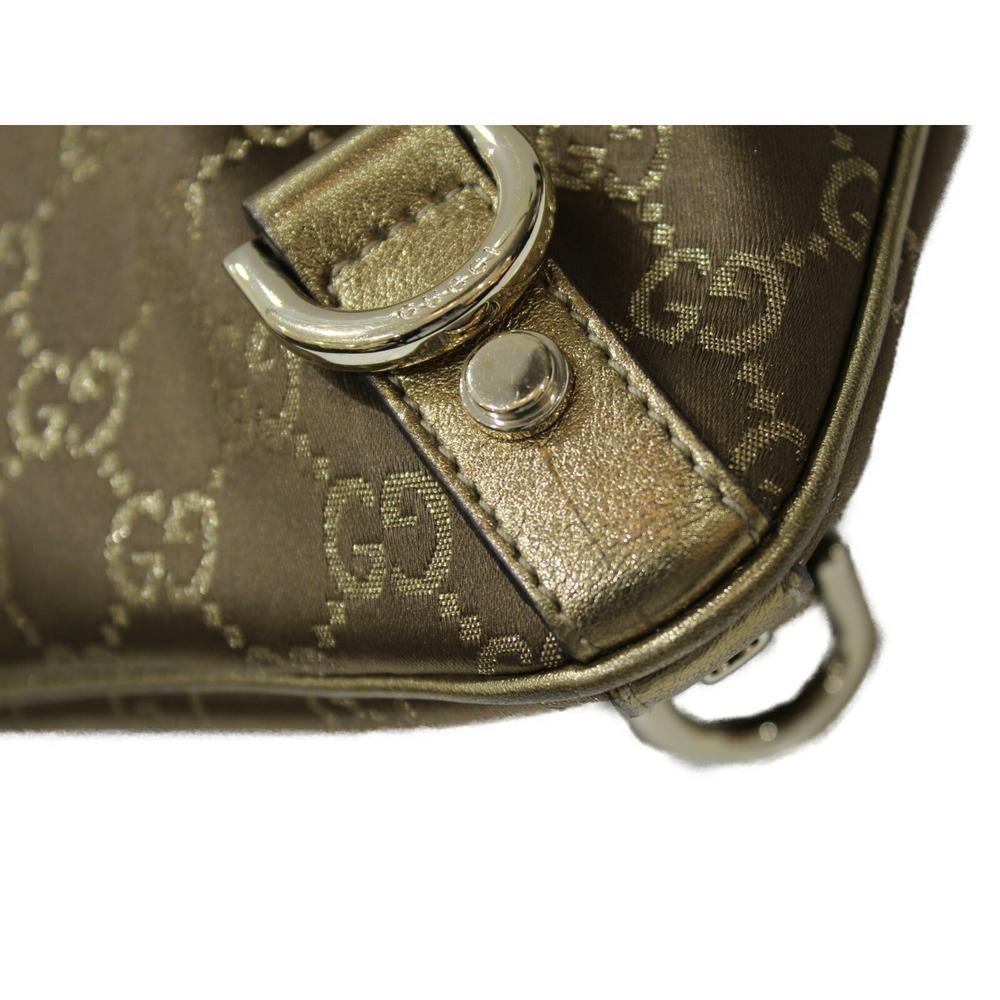 Gucci GG Bag Crossbody Messenger Gold Canvas Shoulder - Picture 7 of 7